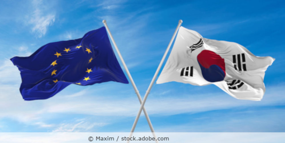 Korea_EU_Flagge_AdobeStock_453186036